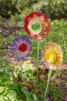 DIY Glass Garden Flowers