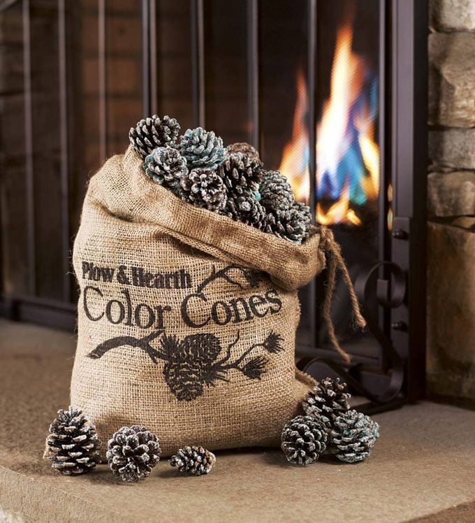 color-changing pinecones Plow & Hearth