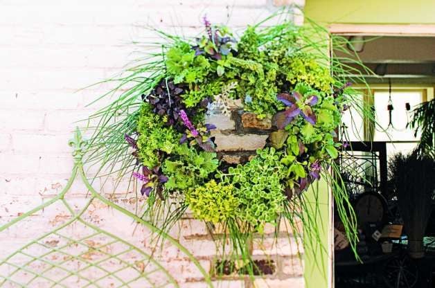 DIY Herb Garden Living Wreath