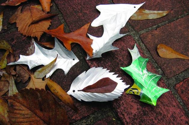 Recycled Crafts Aluminum Leaves