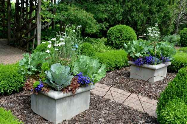 Beautiful edible and ornamental containers at Olbrich Gardens
