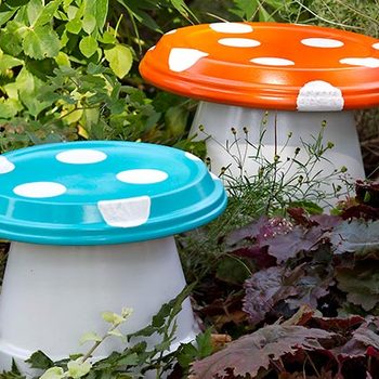 DIY Garden Mushroom