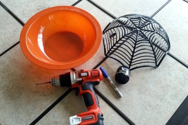 Spiderweb Halloween Planter
