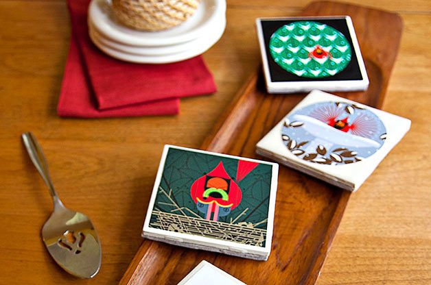 DIY Coasters make a lovely gift, party favor or home accent!