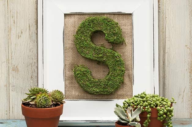 DIY Decor Projects: Moss Letters