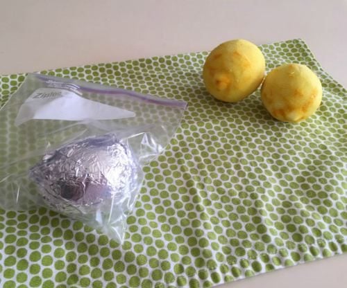 How to freeze whole zested lemons
