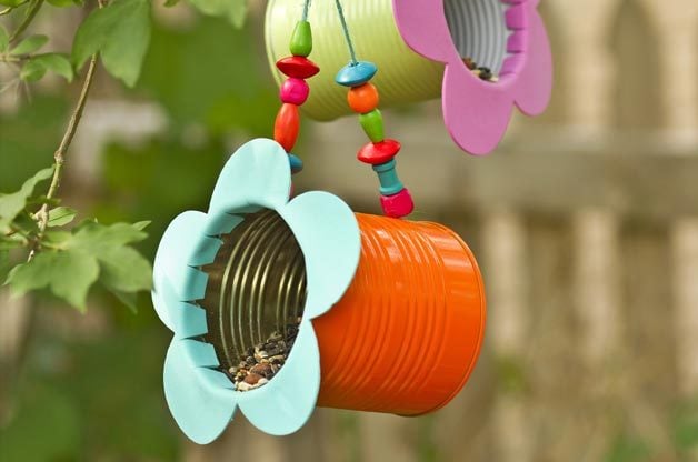 DIY Tin Can Flower Bird Feeder | Birds & Blooms Magazine