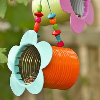 DIY Tin Can Flower Bird Feeder | Birds & Blooms Magazine