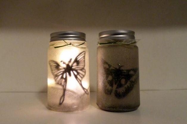DIY Lantern Moth Jars