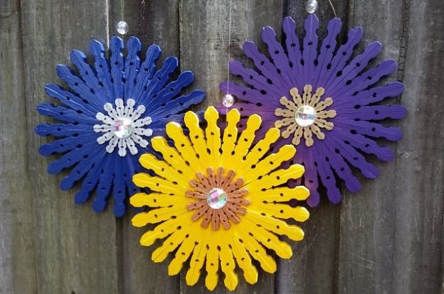 Clothespin Flowers Craft