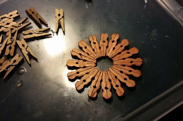 Clothespin Flowers Craft