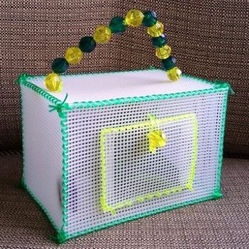 DIY Bug Box Plastic Canvas Craft