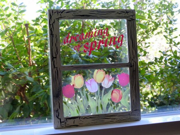 DIY Spring Window Decor