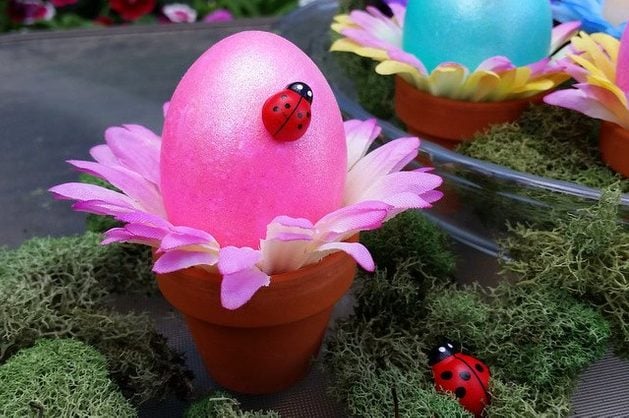 Flower Pot Easter Eggs 3