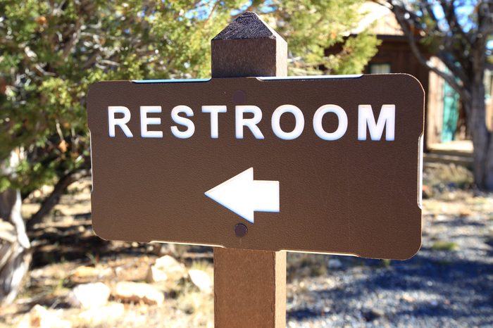 Restroom Sign in Bryce Canyon