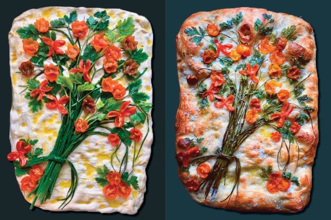 focaccia side by side