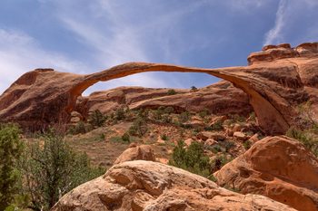 Landscape Arch in Devil's Garden , Arches National Park, Utah