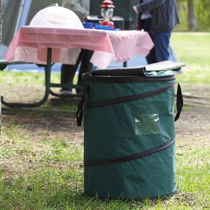 camping collapsable trash can