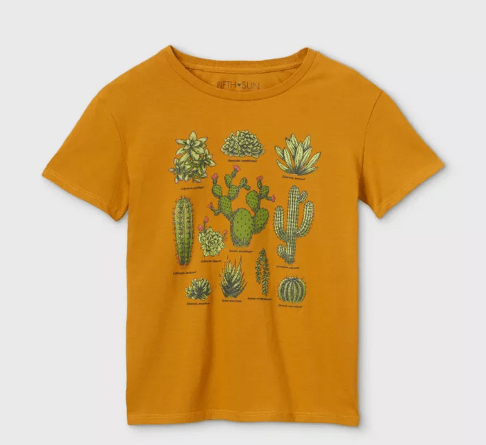 Gold cactus shirt