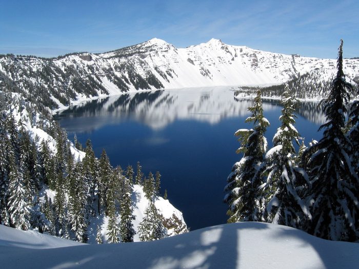 beautiful winter picture in Oregon