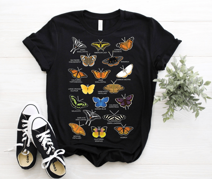 Coloring Shirt Coloring Book Shirt Butterfly Nature Coloring Book Gifts Gift Idea- 1