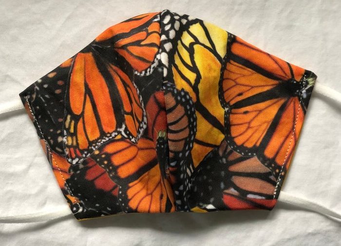 monarch butterfly face mask