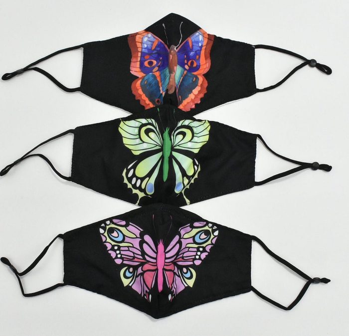 three pack butterfly masks