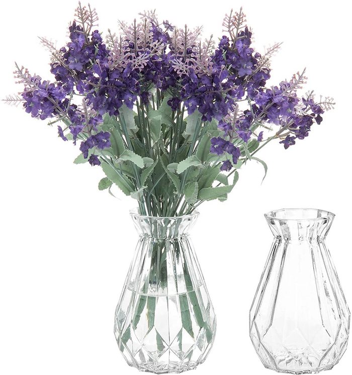 diamond faceted pretty flower vase