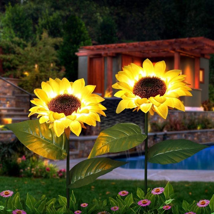 sunflower garden stake