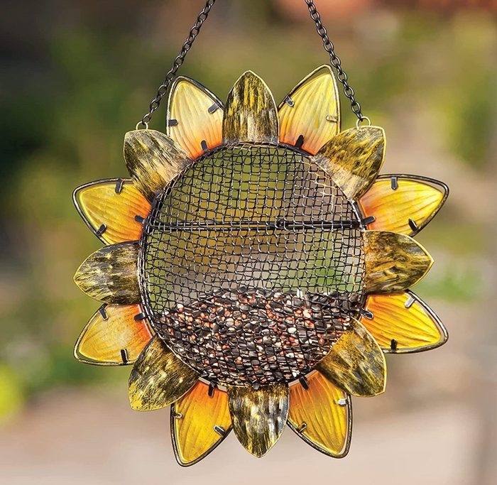 sunflower seed bird feeder