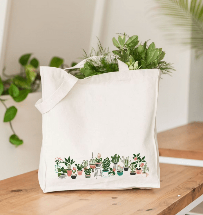 plant tote bag
