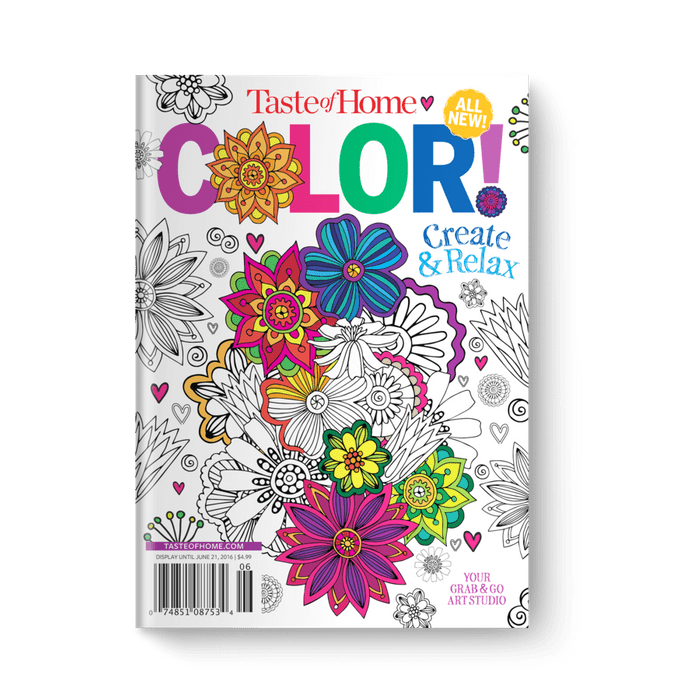 gifts for outdoor lovers, Taste Of Home Coloring Book Cover 900x