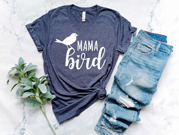 mama bird shirt, bird themed gifts