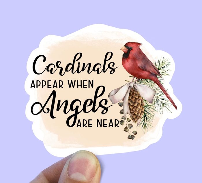 bird stickers, cardinal stickers