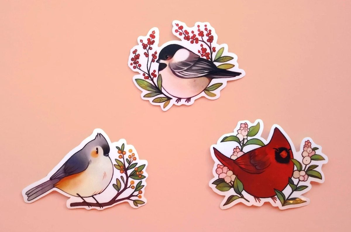 14 Adorable Bird Stickers You Can Buy On  - Birds and Blooms