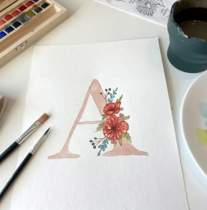 flower painting class