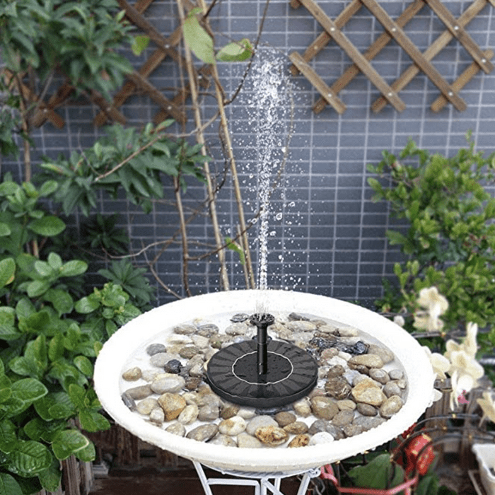 solar bird bath fountain