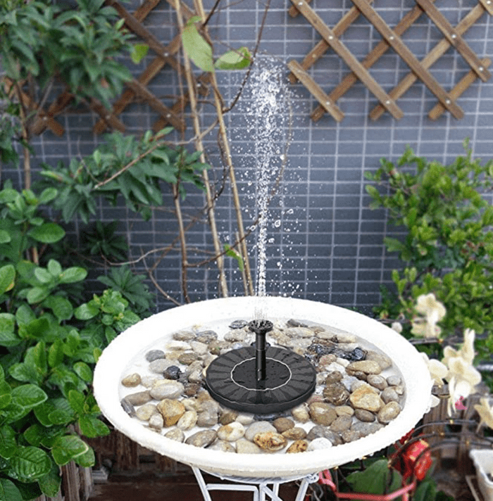 solar bird bath fountain