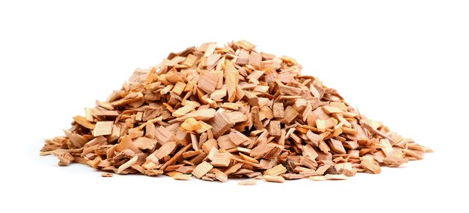 Wood Chips Isolated On White