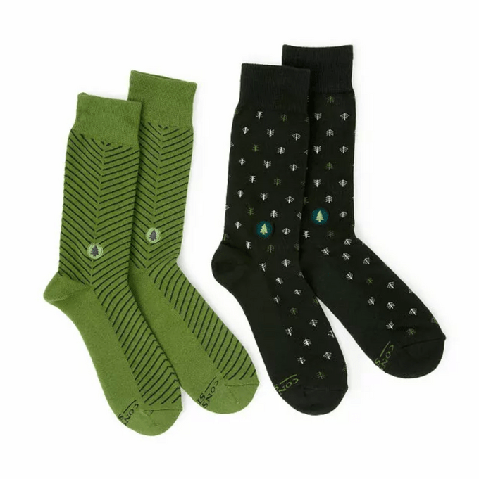 tree socks, green gifts