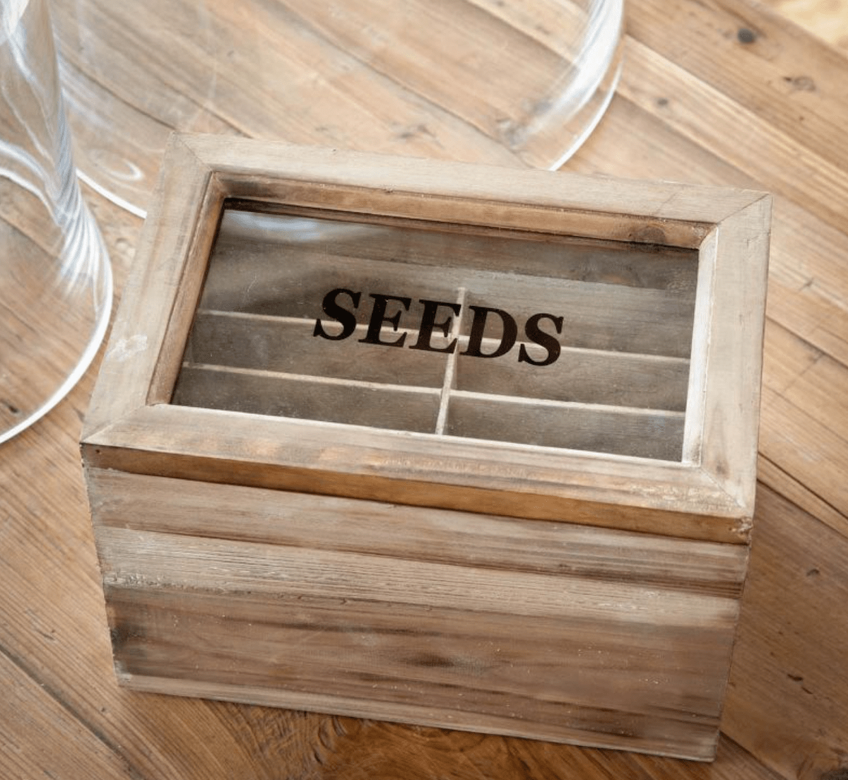 Seed Box, Seed Packet Storage Box, Wooden Seed Organiser, Seed Gift Box,  Seed Storage Box, Engraved Seed Packet Storage, Gardeners Gift, 