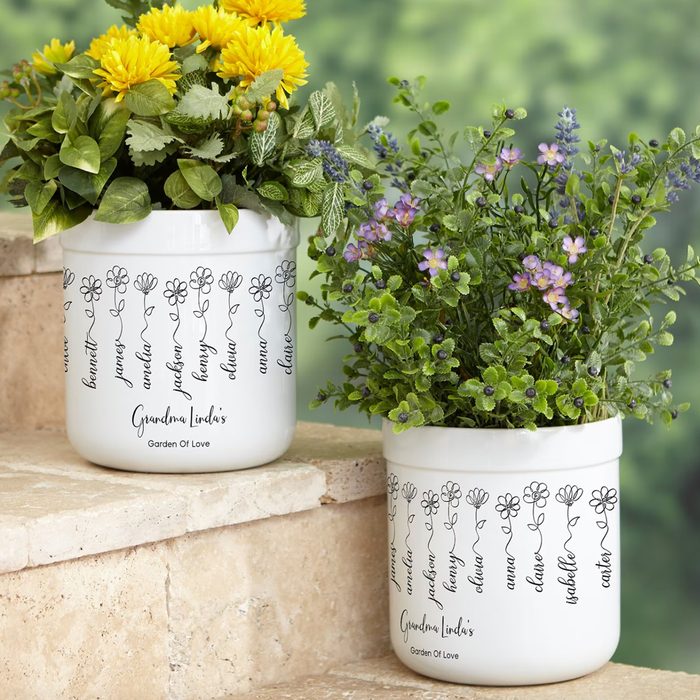 Garden Of Love Personalized Outdoor Flower Pot Ecomm Etsy.com