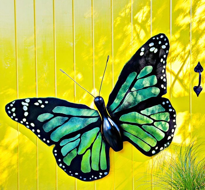 DIY Garden Bowling Pin Butterfly